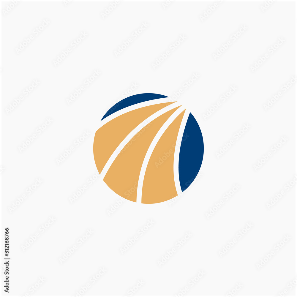 Swoosh in circle for Finance Logo Template Illustration Design. The logo can be used for business consulting and financial companies. Road Symbol & Icon Vector Template - Vector