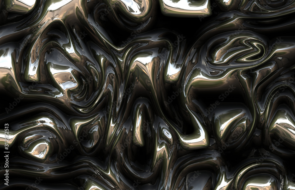 futuristic abstract metal
