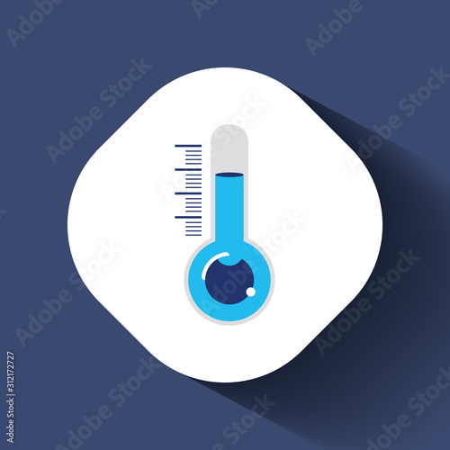 Thermometer icon template color editable. Thermometer symbol vector sign