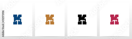 Hammer Tools On Letter Logo Design K