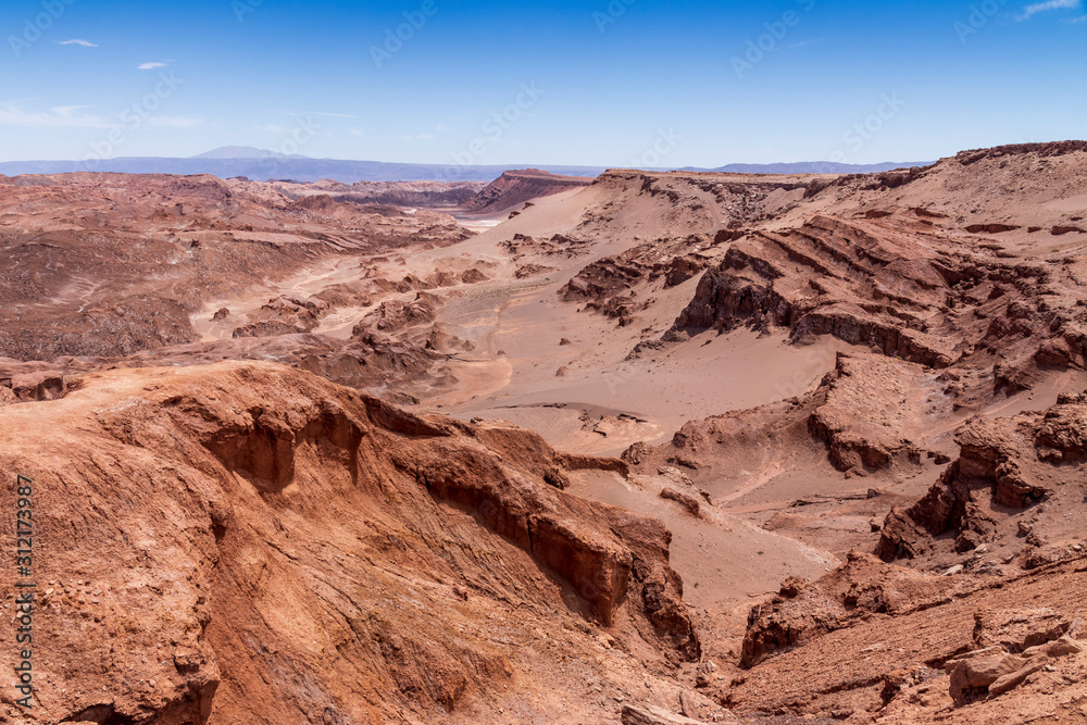 Valle de la Luna near San pedro de Atacama in Chile.