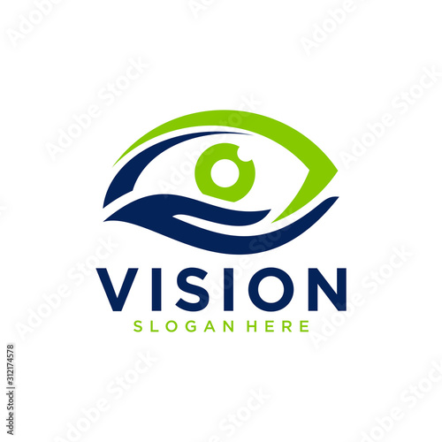 Abstract vision logo Vector image
