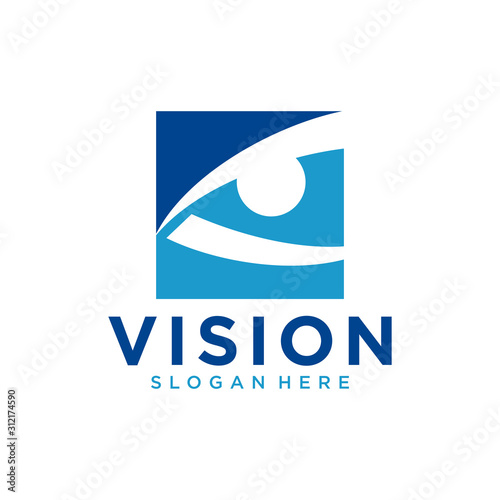 Abstract vision logo Vector image