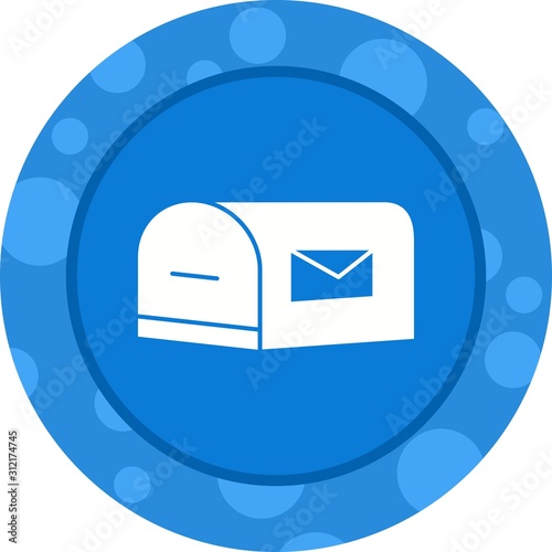Unique Letterbox Vector Glyph Icon