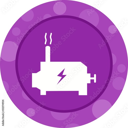 Unique Engine Vector Glyph Icon