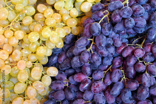 bunch of red and yellow grapes for food texture