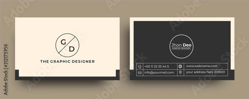 Modern Business Card - Creative and Clean Business Card Template.