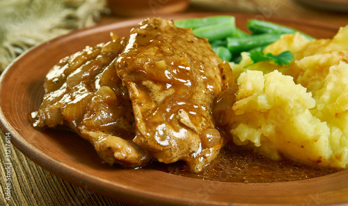 Bilde på lerret Cubed Steak and Gravy