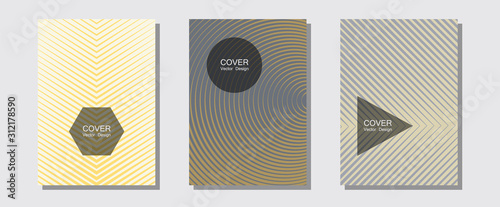 Banner graphics cool vector templates set.