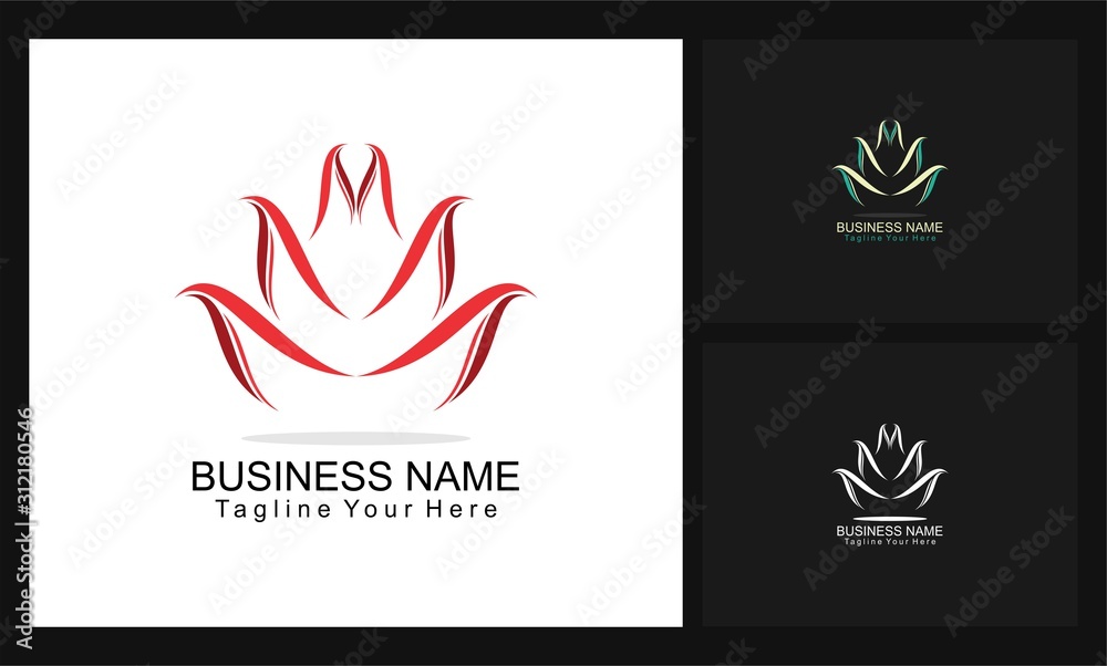  lotus vector care logo image