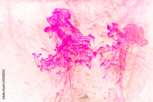 Background water soluble ink .abstract  pink watercolor soluble in water . Backdrop with copy