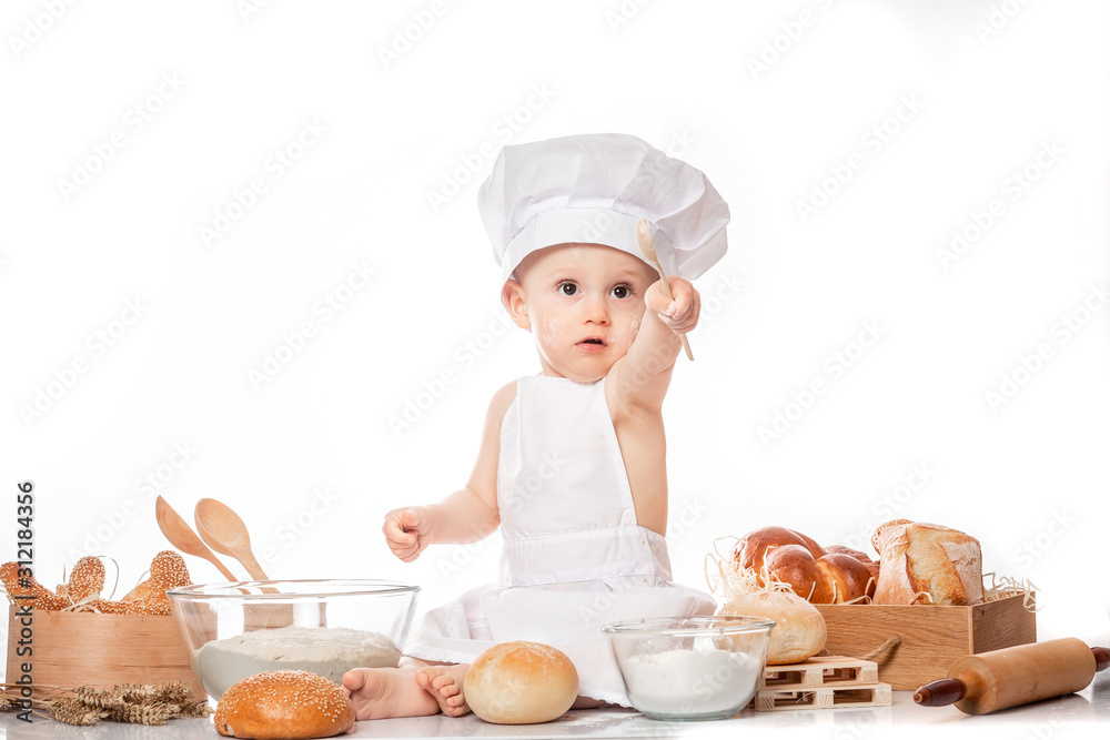 Massive eating by children is not healthy food. wrong eating behavior. Children who are overweight should not eat high-fat or fried foods. Girl isolated on white background Massive eating by children is not healthy food. wrong eating behavior. Children who are overweight should not eat high-fat or fried foods. Girl isolated on white background