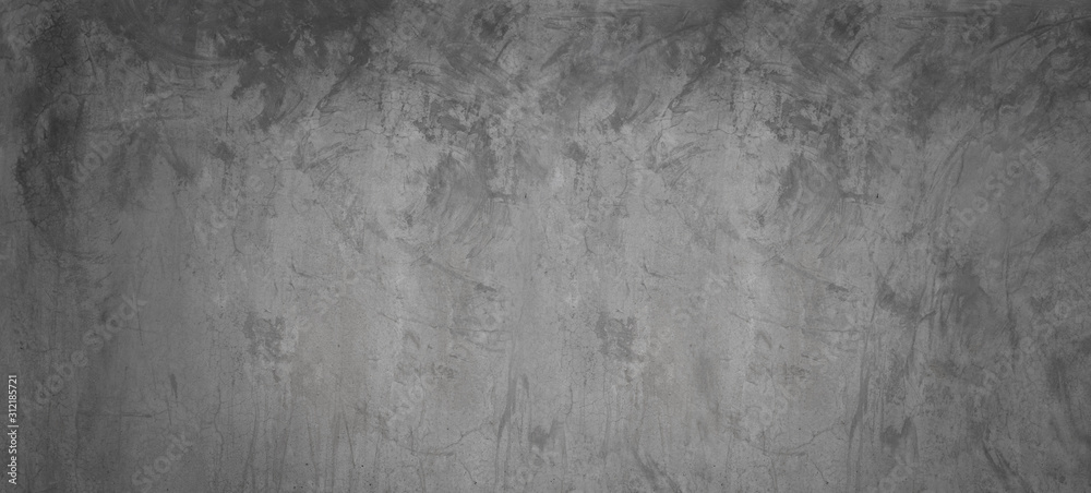 Obraz premium Dark and gray cement wall background
