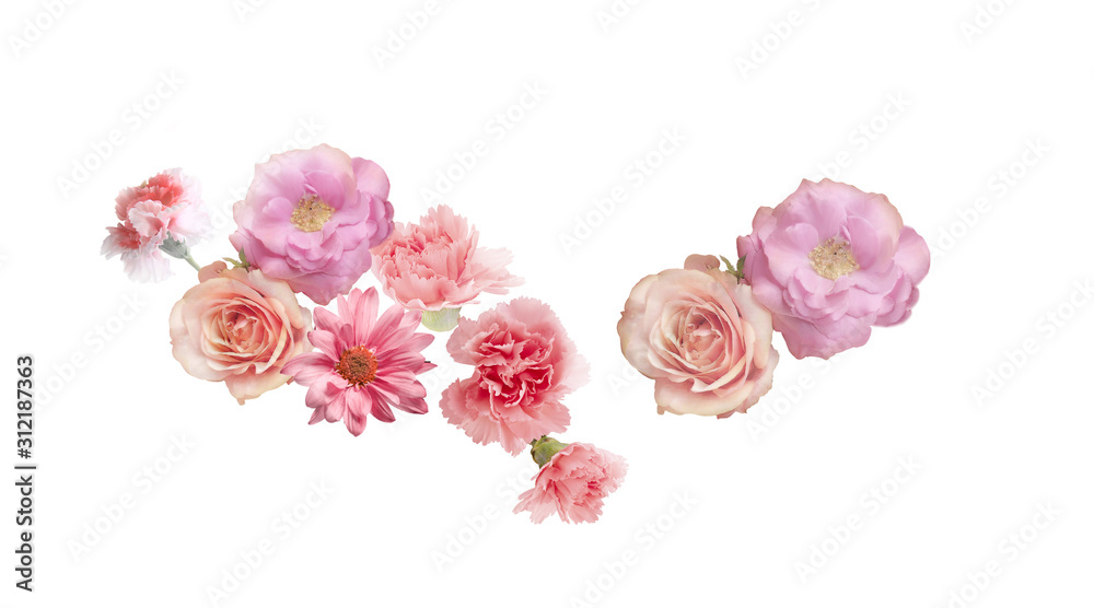 Watercolor flower, background pattern, wallpaper design Watercolor flower, background pattern, wallpaper design