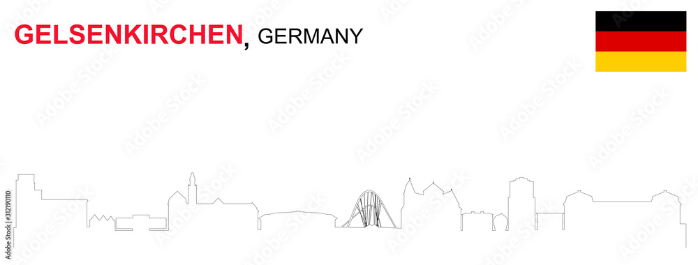 Fototapeta premium Gelsenkirchen abstrakt