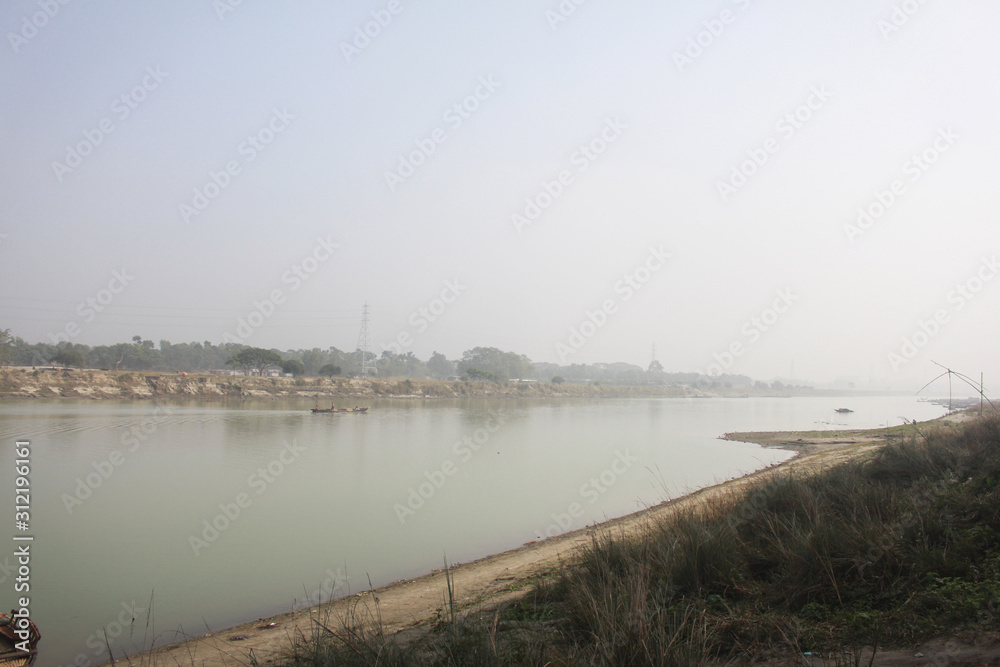 View of Brahmaputra River in Mymensingh
