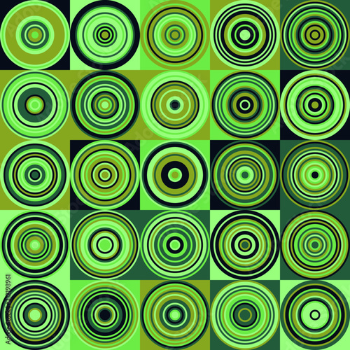 Pattern with random colored Circles Generative Art background illustration