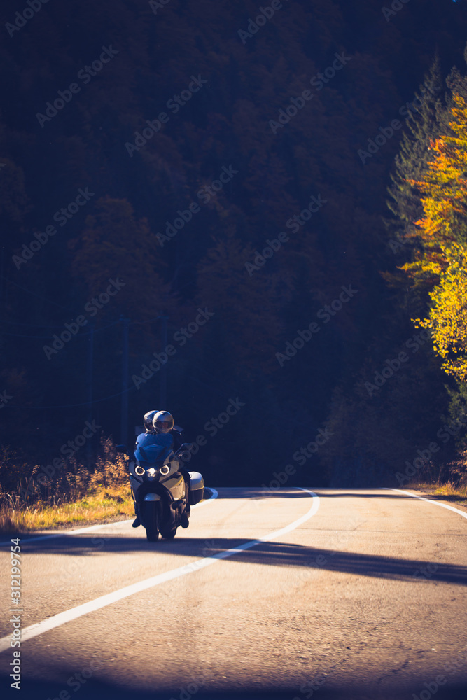 People on the motorcycle