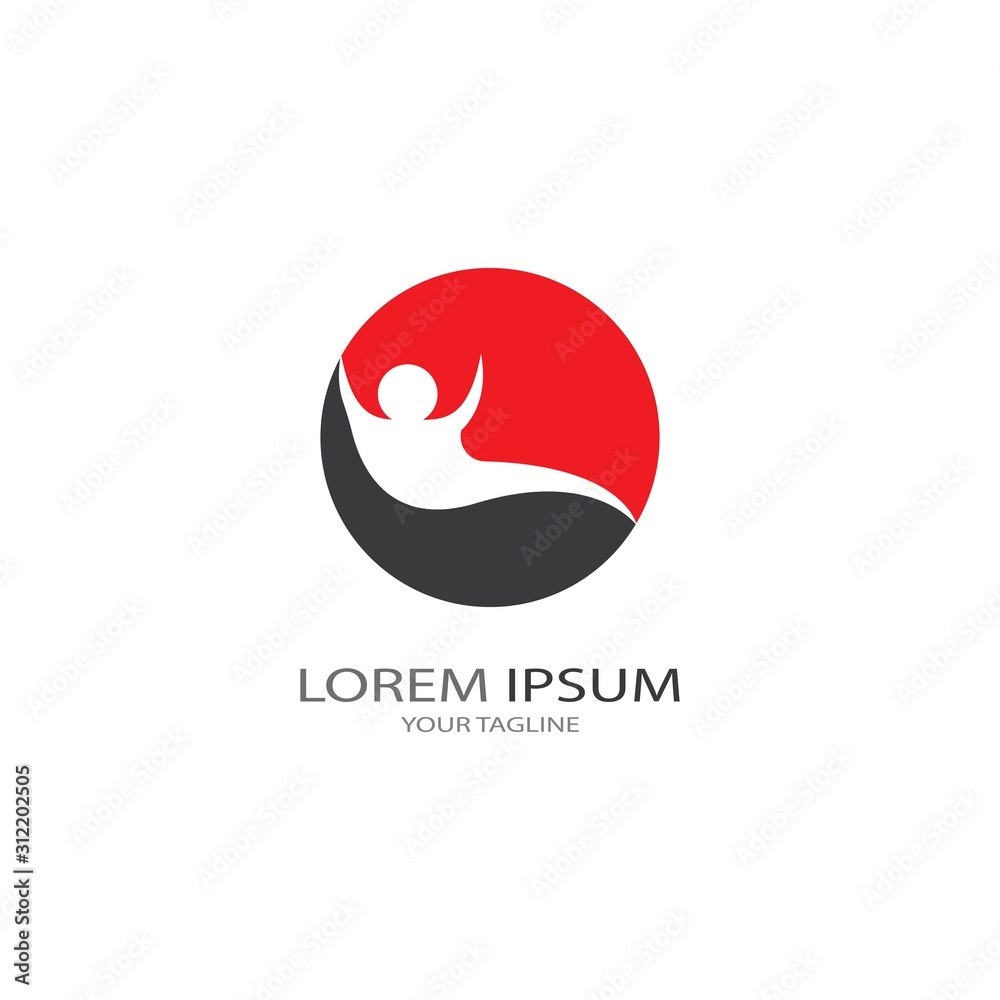 Adoption and community care Logo template vector icon Adoption and community care Logo template vector icon