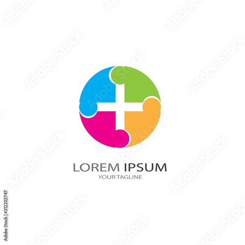 Free Download Adoption and community care Logo template vector icon - GFXLoad