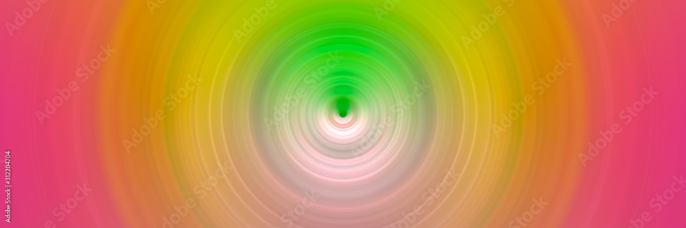 Abstract image. Concentric circles around central point. Flash Light. Designer background.