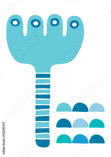 Simple flower greeting card...