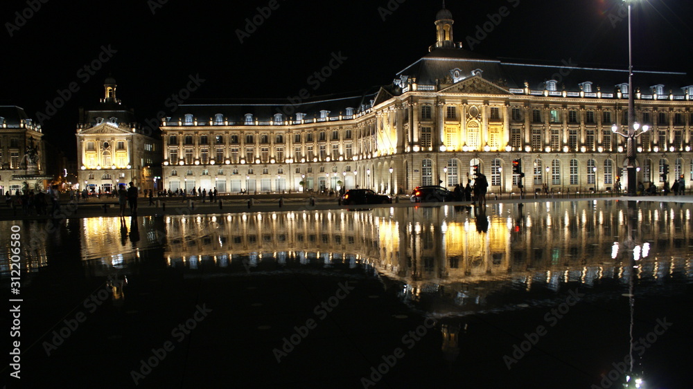 Stunning architecture of the French city of Bordeaux