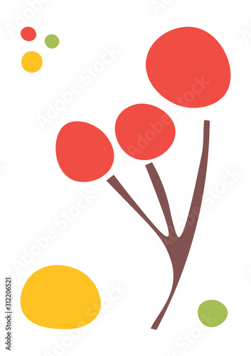 Simple flower greeting card...