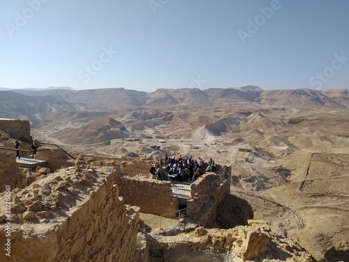Masada  December 23th 2019 - Judean Desert from Masada - Masada National Park  Dead Sea Region  Israel