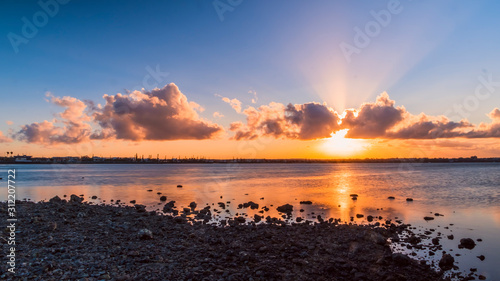 Sunset at Old Lighthouse Clevelands Point Quensland Australia
