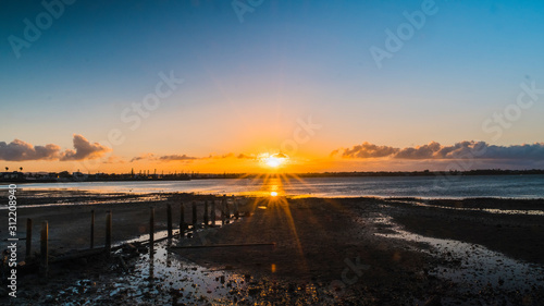 Sunset at Old Lighthouse Clevelands Point Quensland Australia