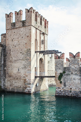 Sirmione Stone Old Castle on the Water