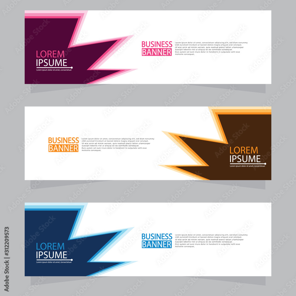 Vector abstract design web banner template. Web Design Elements - Header Design. Abstract geometric web banner template on grey background.Modern banner. Vector abstract design web banner template. Web Design Elements - Header Design. Abstract geometric web banner template on grey background.Modern banner.