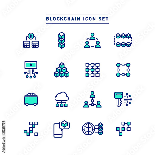 BLOCKCHAIN ICON SET