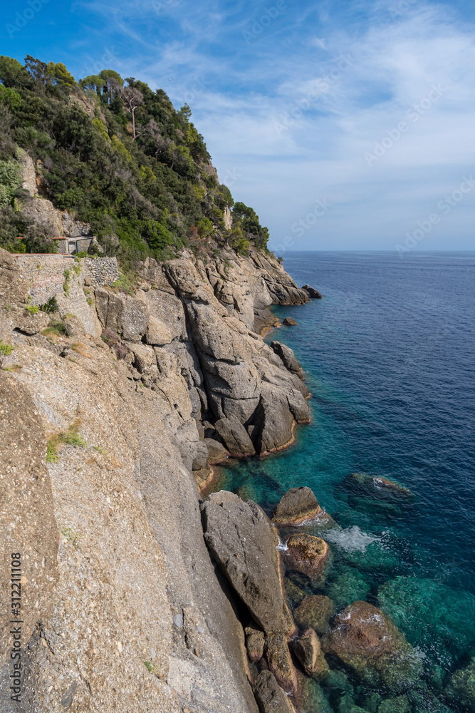 Italian Riviera, Rocky coast of Tigullio gulf
