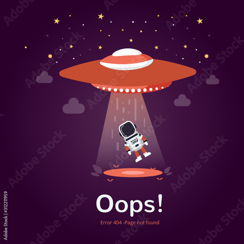 Error 404 page layout vector design. The page you requested could not be found.