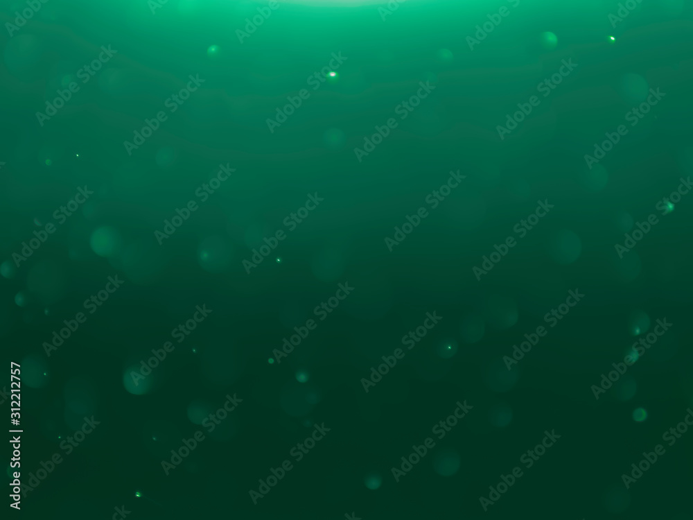 Green bokeh abstract light background. Dark green tones. Green bokeh abstract light background. Dark green tones.