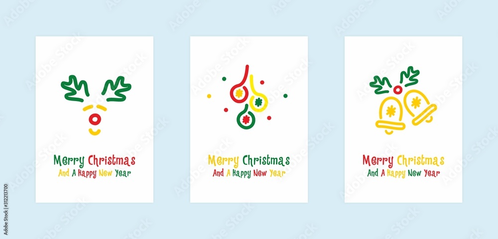 Christmas card v.4. Vector. Christmas card v.4. Vector.