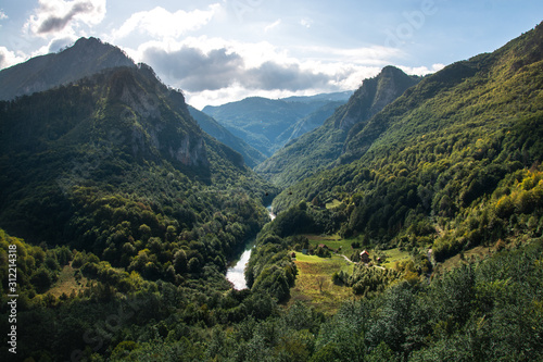 Tara river gorge in Durmitor National park, Montenegro