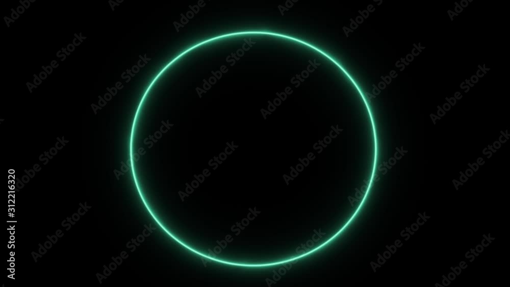 Elegant Neon Frame For Highlighting Design Elements Elegant Neon Frame For Highlighting Design Elements