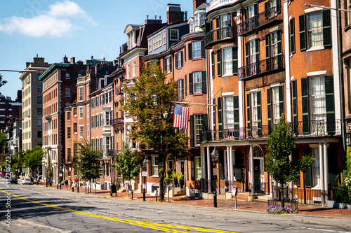 Fotografia The classical and victorian buildings in the heart of Boston , Massachusetts , U