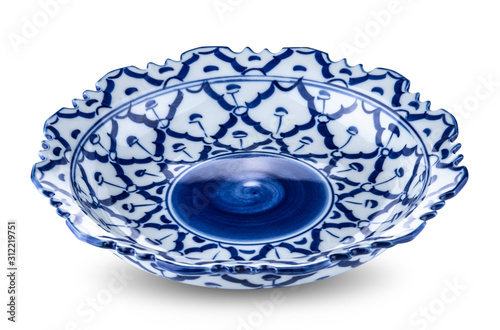 thai plate on white background.