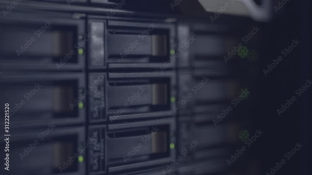Server computer macro shot in the datacenter Server computer macro shot in the datacenter