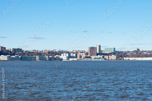 Skyline of Guttenberg New Jersey along the Hudson River © James
