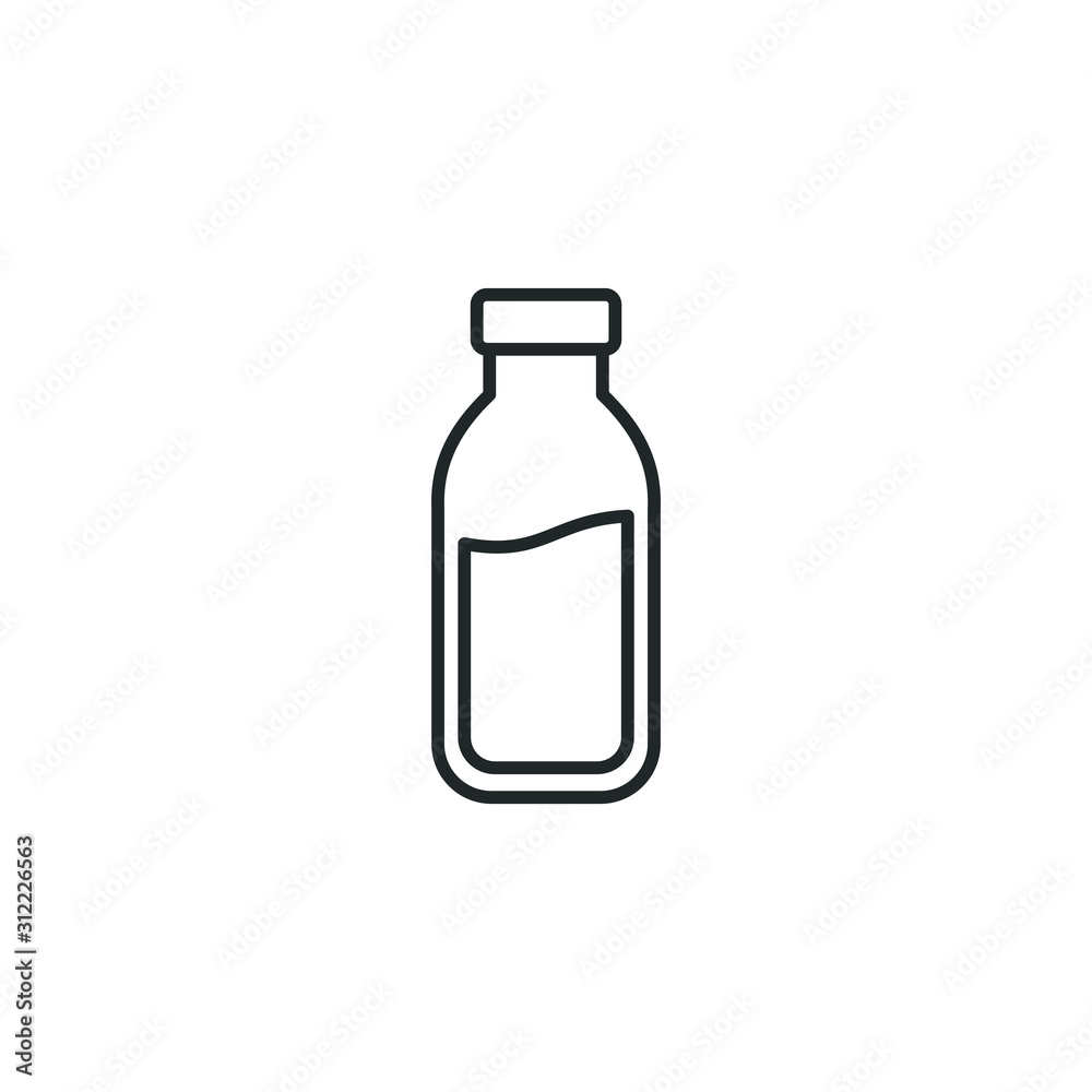 Milk Bottle icon template color editable. Milk Bottle symbol vector sign isolated on white background illustration for graphic and web design. Milk Bottle icon template color editable. Milk Bottle symbol vector sign isolated on white background illustration for graphic and web design.