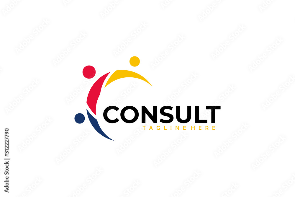 people Consulting logo icon vector isolated people Consulting logo icon vector isolated