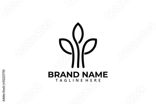 seed logo icon vector isolated