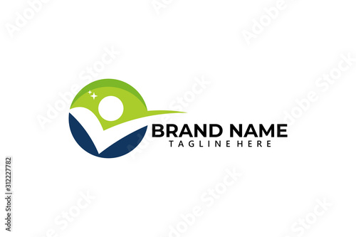 good people logo icon vector isolated