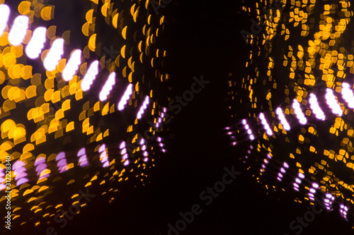 Bokeh lights abstract background, Background of Christmas light bokehs decorating © NORN