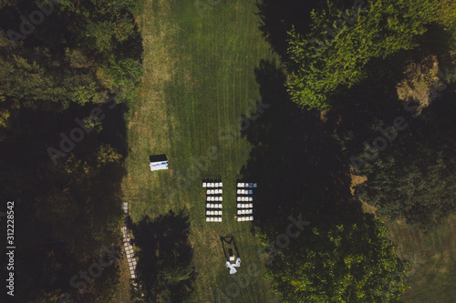 wedding venue in forest photo